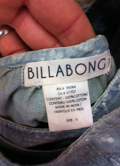 Billabong "Made in India"