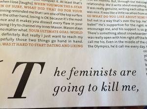 Feminists kill me